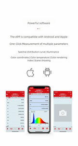 SIS-20 датчик спектрального излучения, беспроводной измеритель освещенности, устройство для проверки температуры цветности - Product Image 3