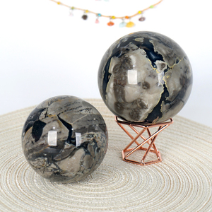Wholesale Feng Shui Style Spirit <b>Crystal</b> <b>Ball</b> Polished Raw Stone Flame Agate Sphere for Home Decoration and Healing - Product Image 2