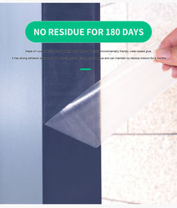 Ruban de masquage de protection en stuc robuste adhésif acrylique simple face en polyéthylène résistant à la chaleur pour la protection des fenêtres/portes - Product Image 4