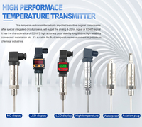 Industrial Head-Mounted K Thermocouple PT100 Temperature Transmitter 4-20mA Converter RTD Input Output ABS OEM ODM Customizable