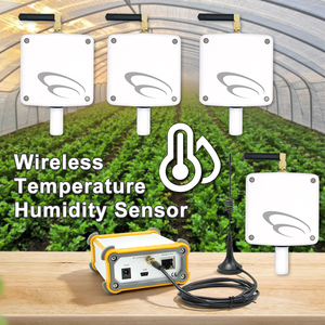 Kit de Sensor Inalámbrico de Temperatura y Humedad de Largo Alcance (1200m) para Invernaderos, Agricultura y Monitoreo de Granjas Inteligentes - Product Image 1