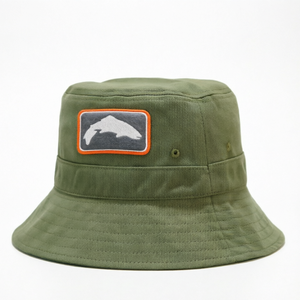 Sombrero de Pesca de Trucha Bordado, Sombreros de Pescador de Algodón Personalizados con Orificios de Ventilación, Hecho en Vietnam - Product Image 1