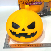 Jouet sensoriel anti-stress géant souple et élastique en forme de citrouille sur le thème d'Halloween, fournisseur d'usine