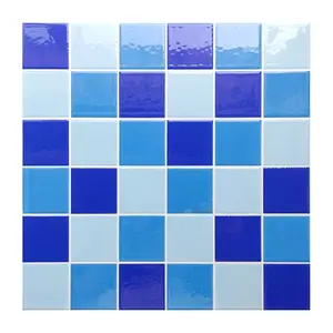Longstar Hotselling Mosaic Tile Swimming Pool Mosaic Tiles Thermal Fused Glass Crystal Mosaic Tiles Outdoor Landscape Pools