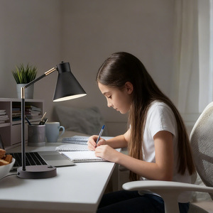Modern Desk <b>Lamp</b> Touch Control E27 LED Flexible Neck Table <b>Lamp</b> For Study Reading Work Bedroom <b>Office</b> Use - Product Image 1