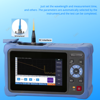 OTDR 60-100KM 1310/1550nm 1610nm réflectomètre à fibre optique active écran tactile VFL OLS OPM carte d'événement testeur de câble Ethernet