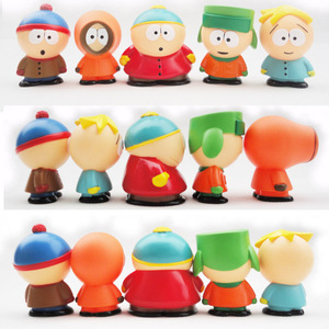 Figurines miniatures South Park, lot de 5, jouets en plastique PVC, figurine artistique, dessin animé, anime, <span class=keywords><strong>Kenny</strong></span>, figurine d'action South Park, cadeau - Product Image 2