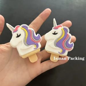 Распродажа, пластиковый мини-контейнер для бальзама для губ в форме единорога, пустой креативный чехол для губной помады с силиконовым держателем - Product Image 4