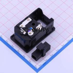 S-03F-12S-4-1.0 AC Power Connector Connector IEC 320-C14 1 3 Panel Mount - Product Image 2