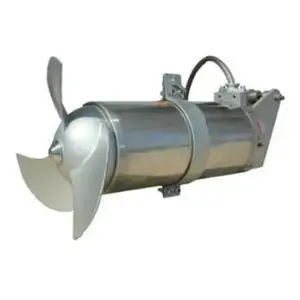 Mezclador Horizontal sumergible de la mejor calidad de acero al carbono SS 304, sistema de tratamiento de aguas residuales, mezclador de aguas residuales industriales
