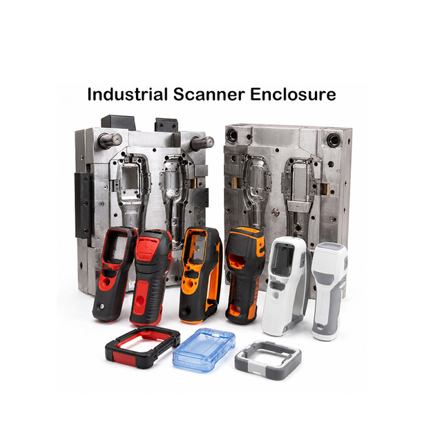Custom Dual-Color Injection Mold for Handheld Terminal Housing Rugged Industrial Device Shell 2K Overmolding Factory