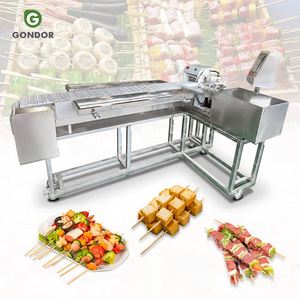 Máquina automática para cortar brochetas de carne, souvlaki, satay, shish kebab, doner, pollo y barbacoa - Product Image 1