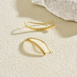 Geometric <b>Cuff</b> <b>Earrings</b> Zinc Alloy Channel Setting Party Fashion Jewelry - Product Image 3