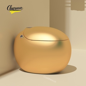 WC intelligent électrique japonais de luxe doré avec bidet intégré, siège chauffant, télécommande et désodorisation automatique - Product Image 3