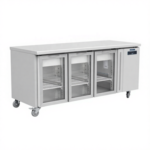 Réfrigérateur <span class=keywords><strong>de</strong></span> comptoir commercial à température unique, mécanique, en acier inoxydable, avec refroidissement par ventilateur direct, sous le comptoir - Product Image 2