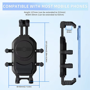 2025 <span class=keywords><strong>Support</strong></span> de téléphone de <span class=keywords><strong>moto</strong></span> antivol multifonctionnel <span class=keywords><strong>avec</strong></span> charge rapide sans fil et port <span class=keywords><strong>USB</strong></span> - Product Image 4