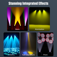 200W LED Beam Moving Head Lichter 17 Gobos 10 Farben Wash-Muster-Effekt Movinghead Bühnenbeleuchtung DMX für DJ Disco Party Hochzeit
