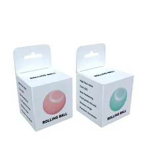 Pet Interactive Toy Ball Packaging Box Cat Toy Teething Ball Custom Paper Box Wholesale Anti-bite Smart Ball Packaging Box