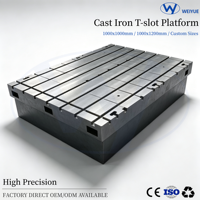 Plateforme de table en fonte à rainures en T, grande plaque modulaire à rainures en T, haute rigidité pour dispositif d'instrument de mesure optique