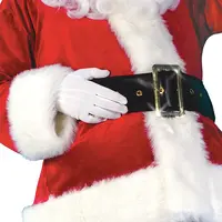 נמוך MOQ גברים סנטה תלבושות בגדי בד סט חג המולד Deluxe קטיפה פלנל סנטה קלאוס חליפה
