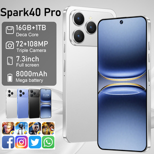 Spark40 Pro 5G รุ่นสองซิม ราคาประหยัด โทรศัพท์มือถือปลดล็อคทั่วโลก รองรับหลายภาษา หน่วยความจำ 8GB+256GB - Product Image 1