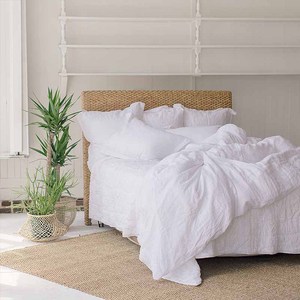 Housse de couette 100%, ensemble de draps en <span class=keywords><strong>lin</strong></span> français, linge de lit d'hôtel, housse de couette - Product Image 4
