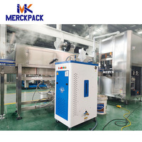 Machine d'étiquetage automatique pneumatique pour manchons MERCK TB 250B, applicateur d'étiquettes rétractables pour bouteilles en PET, verre et plastique