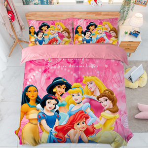 Tốt Nhất Bán Tùy Chỉnh 3D In Phim Hoạt Hình Công Chúa Sang Trọng Thiết Kế Tấm Ga Giường Duvet Cover Set Nữ Hoàng Vua Kích Thước Bộ Đồ Giường Đặt - Product Image 4