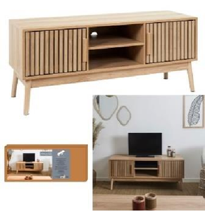 Estantería de estilo H de diseño moderno a la moda, estantería grande de madera maciza Sapien, estantería de madera con cajones, estantería - Product Image 1