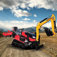 Peralatan mesin pertanian 35hp traktor perayap kecil dengan Aksesori