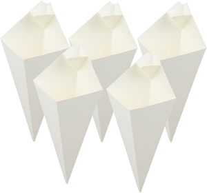 Caja de Papel para Papas Fritas con Logotipo Impreso en Cuatro Colores Personalizada, Ecológica, Biodegradable, Reciclable y Desechable - Product Image 1