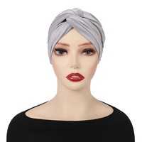 Bonnet Hijab Indien Femme Daisy en Tissu Mélangé Monochrome Respirant Quatre Saisons – Vente en Gros