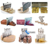 Pas cher Prix Hamburger Bun Trancheuse Entièrement Automatique Ultrasonique Aliments Durs Congelés Fromage Gâteau Machine