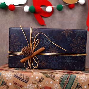 Factory Wholesale Christmas Kraft Paper 50*70 cm Gift Wrapping Paper - Product Image 5