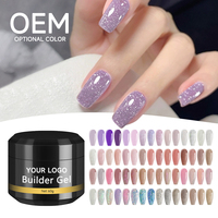 Extension d'ongle poly UV de marque privée OEM gel dur de gros avec emballage de bouteille de source de lampe à LED