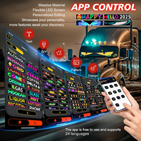 Écran d'affichage à matrice Led flexible App Control Programmable Devil Car Eyes Led Sign for Car Window Store Glass Advertising