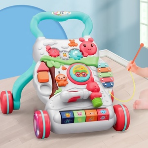 Samtoy Puzzle multifunzionale tavolo di attività Sit To Stand musicale passeggino Walker <span class=keywords><strong>Push</strong></span> <span class=keywords><strong>Pull</strong></span> giocattoli camminatori per bambino - Product Image 2