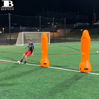 Mannequin de football gonflable en PVC épaissi de 1,80 m pour l'entraînement, mannequin de défenseur de football gonflable, gardien de but de handball pour la pratique sportive