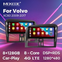 Lecteur vidéo radio de voiture Android MEKEDE Caméra 360 pour Volvo XC60 2011-2014 Résolution 1280*480 Navigation GPS
