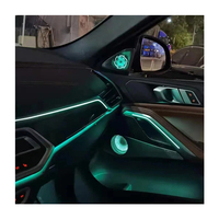 Cover Speaker LED Ambient Illuminated untuk BMW X5 G05, Kit Upgrade Cover Grill Speaker