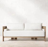 Ensemble de canapés de jardin en teck moderne, meubles en bois durables pour salle à manger, cour, hôtels, villas - Direct Foshan Furniture Factory