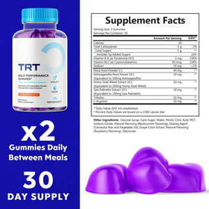 Bestseller Nahrungsergänzungsmittel für Männer: Gummibärchen mit Horny Goat Weed, Tribulus & Maca-Wurzel zur Steigerung der Energie - Product Image 3