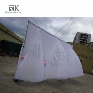 RK Pipe and Drape Aluminum <b>Standing</b> Curtain System Black Fabric <b>Backdrop</b> Kit Detachable Minimalist Style - Product Image 5