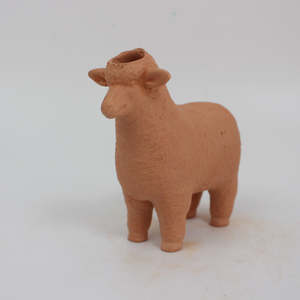 OEM tembikar merah berbentuk hewan penanam kustom Chia hewan peliharaan untuk Rumah dan Taman menampilkan desain domba dan kambing - Product Image 5