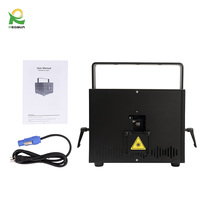 Projecteur LED RGB Redsun 10W 40kpps ILDA pour spectacle d'animations avec contrôle DMX512, indice de protection IP33