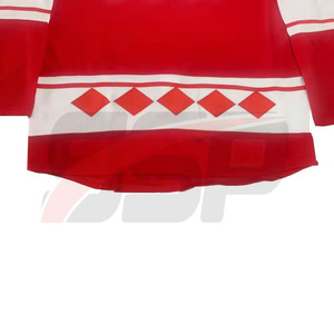 Concevez votre propre uniforme de hockey sur glace respirant 100% polyester, vente en gros, logo personnalisé imprimé, uniforme d'équipe de hockey sur glace fabriqué au Pakistan - Product Image 5