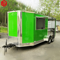 Remorque d'aliments entièrement conçu, multifonctions, camion Taco, café, passage au barbecue, accessoire de cuisinier, bon marché, pour chien