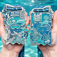 Médaille de sport personnalisée en alliage de zinc 3D doré, à concevoir soi-même, pour marathon, vente en gros à prix abordable