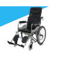 Fauteuil roulant multifonctionnel avec dossier haut semi-inclinable, pliable, portable, manuel, pour personnes âgées, taille standard - Product Image 4