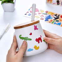 Pegatinas de dibujos animados Kawaii, decoración de papel 3D para portátil, equipaje, burbujas hinchables